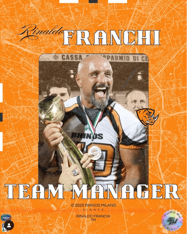 Rinaldo Franchi Rhinos Team Manager 2025